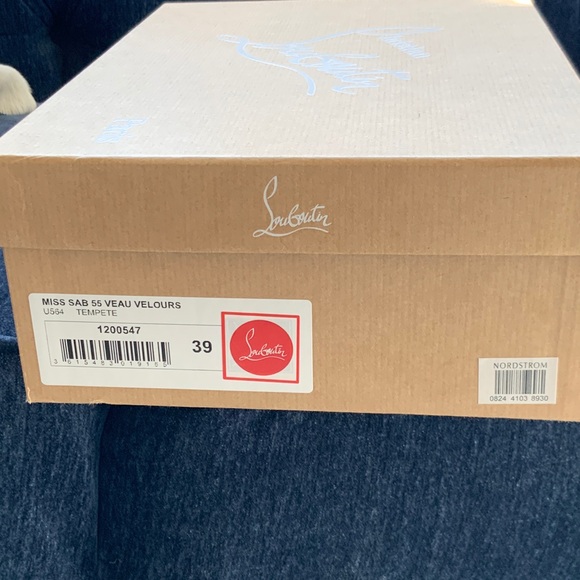 Christian Louboutin Teal Suede Heels - Picture 4 of 4